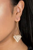 Paparazzi "Desert Treasure" Gold Earrings Paparazzi Jewelry