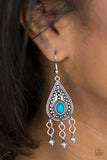 Paparazzi VINTAGE VAULT "Sahara Song" Blue Earrings Paparazzi Jewelry