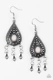 Paparazzi VINTAGE VAULT "Sahara Song" Silver Earrings Paparazzi Jewelry