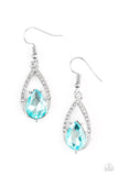 Paparazzi "Gatsby Grandeur" Blue Earrings Paparazzi Jewelry