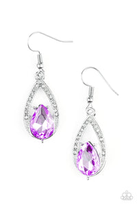 Paparazzi "Gatsby Grandeur" Purple Earrings Paparazzi Jewelry