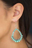 Paparazzi "Crystal Waters" Green Earrings Paparazzi Jewelry