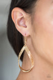 Paparazzi "Come REIGN or Shine" Gold Earrings Paparazzi Jewelry