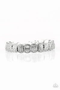 Paparazzi "Montezuma Mountains" Silver Tribal Pattern Bracelet Paparazzi Jewelry