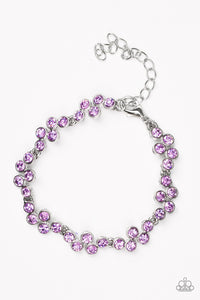 Paparazzi "Still GLOWING Strong" Purple Bracelet Paparazzi Jewelry