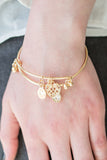 Paparazzi "Hampton Hearts" Gold Bracelet Paparazzi Jewelry