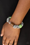 Paparazzi "Mesmerizingly Magmatic" Green Bracelet Paparazzi Jewelry
