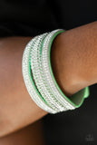 Paparazzi "Dangerously Drama Queen" Green Wrap Bracelet Paparazzi Jewelry