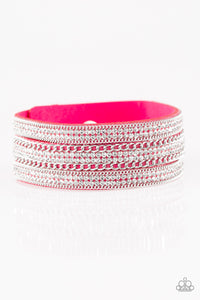 Paparazzi "Dangerously Drama Queen" Pink Wrap Bracelet Paparazzi Jewelry