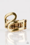 Paparazzi VINTAGE VAULT "Really Retro" Brass Ring Paparazzi Jewelry
