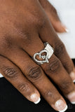 Paparazzi "Cute As Cupid" Silver Ring Paparazzi Jewelry