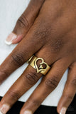 Paparazzi "Cute As Cupid" Brass Ring Paparazzi Jewelry