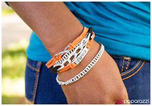 Paparazzi "I Will Never Break Your Heart" Orange Bracelet Paparazzi Jewelry