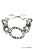 Paparazzi "A Checkered Past" Silver Bracelet Paparazzi Jewelry