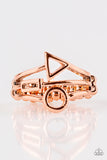 Paparazzi VINTAGE VAULT "Better Shape Up" Copper Ring Paparazzi Jewelry