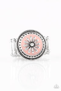 Paparazzi "Free-Spirited Flower" Pink Ring Paparazzi Jewelry