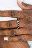 Paparazzi "Glow Goals" Black Ring Paparazzi Jewelry