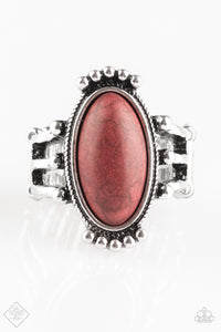 Paparazzi "Stone Arches" FASHION FIX Red Ring Paparazzi Jewelry