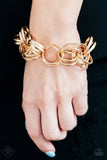 Paparazzi "Statement Shimmer" FASHION FIX Gold Bracelet Paparazzi Jewelry