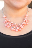 Paparazzi "Spring Bride" Orange Necklace & Earring Set Paparazzi Jewelry