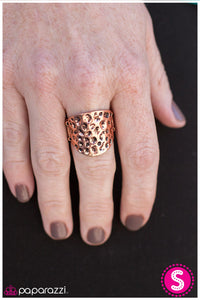 Paparazzi "Hammer It Out" Copper VINTAGE VAULT Ring Paparazzi Jewelry