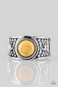 Paparazzi "Summer Oasis" Yellow Ring Paparazzi Jewelry