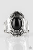 Paparazzi "Modern Mesa" Black Ring Paparazzi Jewelry