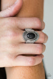 Paparazzi "Modern Mesa" Black Ring Paparazzi Jewelry