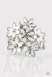 Paparazzi "Blooming Bouquets" White Ring Paparazzi Jewelry