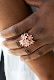 Paparazzi "Blooming Bouquets" Orange Ring Paparazzi Jewelry