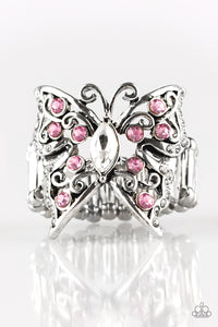 Paparazzi "Butterfly Bliss" Pink Ring Paparazzi Jewelry