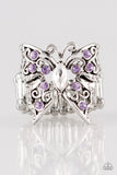 Paparazzi "Butterfly Bliss" Purple Ring Paparazzi Jewelry