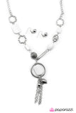 Paparazzi "Whiteout" White Necklace & Earring Set Paparazzi Jewelry