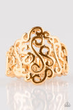 Paparazzi "Dizzy Demure"  Gold Ring Paparazzi Jewelry