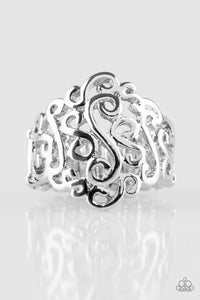 Paparazzi "Dizzy Demure" Silver Ring Paparazzi Jewelry