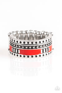 Paparazzi VINTAGE VAULT "Super Summer" Red Ring Paparazzi Jewelry