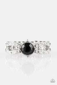 Paparazzi VINTAGE VAULT "Ever Elegant" Black Ring Paparazzi Jewelry