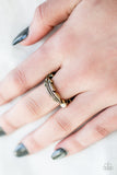 Paparazzi "Heads or TAILFEATHERS" Brass Ring Paparazzi Jewelry