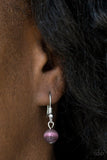Paparazzi VINTAGE VAULT "Teardrop Treasure" Purple Necklace & Earring Set Paparazzi Jewelry