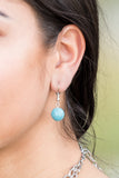 Paparazzi "Second Nature" FASHION FIX Blue Necklace & Earring Set Paparazzi Jewelry