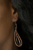 Paparazzi VINTAGE VAULT "Flashy Fashion" Copper Necklace & Earring Set Paparazzi Jewelry