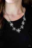 Paparazzi "Decked Out In Daisies" White Necklace & Earring Set Paparazzi Jewelry