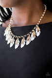 Paparazzi "Rule The Roost" White Necklace & Earring Set Paparazzi Jewelry