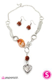 Paparazzi "Vixen" Brown 004XX Necklace & Earring Set Paparazzi Jewelry