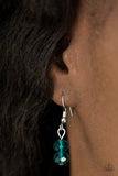 Paparazzi VINTAGE VAULT "High Standards" Blue Necklace & Earring Set Paparazzi Jewelry