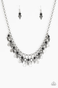 Paparazzi "Jurassic Jamboree" Black Necklace & Earring Set Paparazzi Jewelry