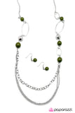 Paparazzi "Harmonious Harvest" Green Necklace & Earring Set Paparazzi Jewelry