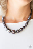 Paparazzi VINTAGE VAULT "Party Pearls" Black Necklace & Earring Set Paparazzi Jewelry