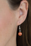 Paparazzi "Magically Modern" Orange Necklace & Earring Set Paparazzi Jewelry
