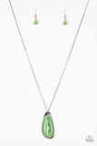 Paparazzi "Magically Modern" Green Necklace & Earring Set Paparazzi Jewelry